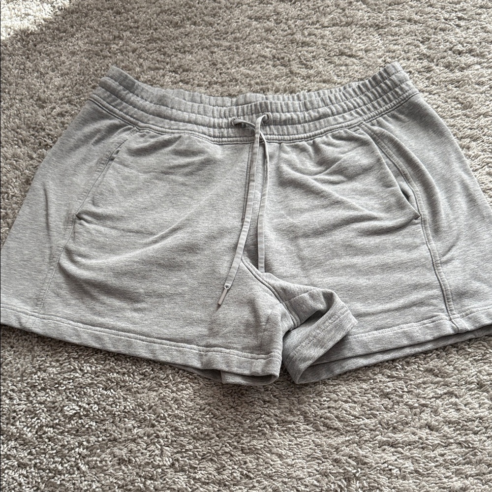 Athleta Light Gray Athletic Shorts